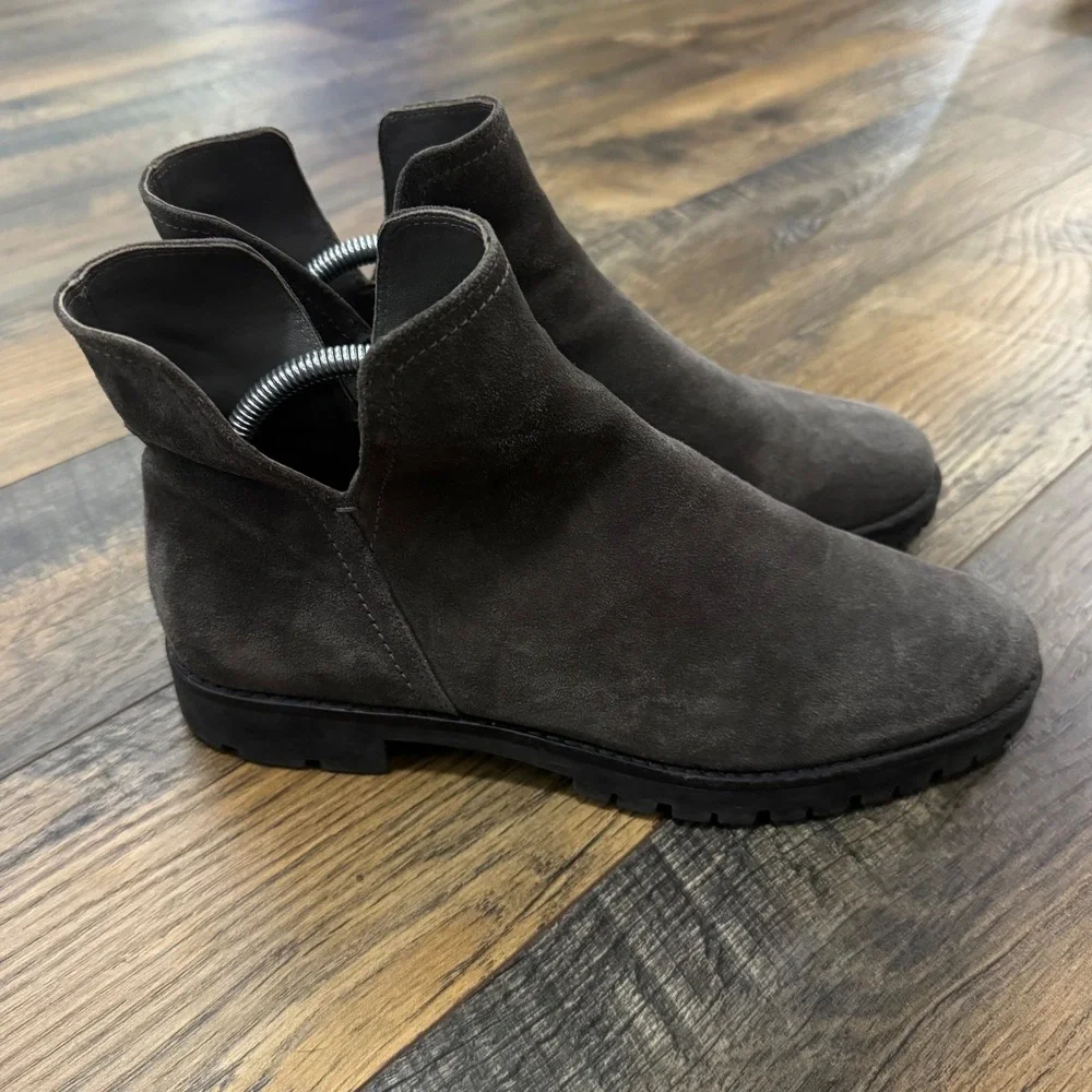 Vince Henderson Dark Grey Suede‎ Water Repellent Lug Sole Ankle Boots Mens 10M